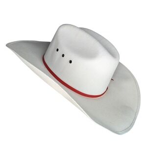Smithbilt White Tourism Canvas Calgary Stampede cowboy hat red band Western